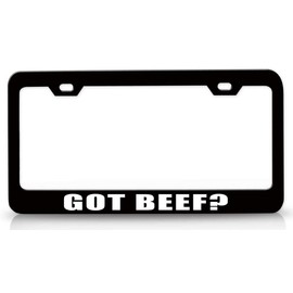 Custom Brother - GOT Beef Metal Car SUV Truck License Plate Frame Bl y97
