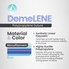 DEMETECH DemeLENE Synthetic Non-Absorbable Polypropylene Suture, DFS-2, 19mm, 3/8 Circle,