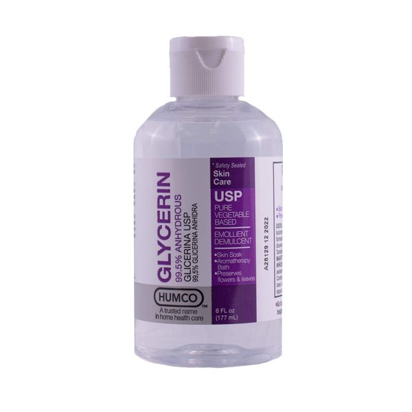 Humco Glycerin USP Skin Protectant - 6 oz, Pack of 2