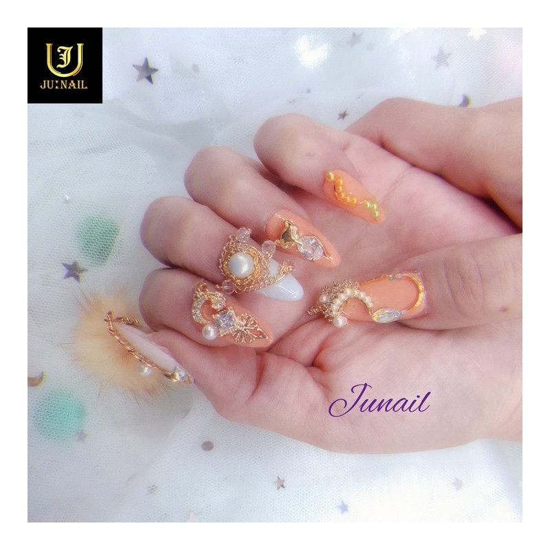 ❗Limited❗Fox~♬ Handmade nail tips - Short Almond / ❗한정❗여우야~♬ 수제네일팁