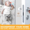 Hantoc Wall Door Stop, Set of 8, White Wall Buffer