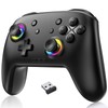 【2026新登場】Switch 2 コントローラー スリープ解除 Switch1/2対応 2.4Gレシーバー付き Bluetooth/有線 スイッチコントローラー Cボタン搭載 ホール効果スティック