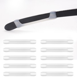 FR Silicone Eyeglass Temple Tips Sleeve Retainer – 5 Pairs Anti-Slip Temple Sleeves for Glasses Grips, Spectacle Sunglasses Reading Glasses Eyewear,Glasses anti slip