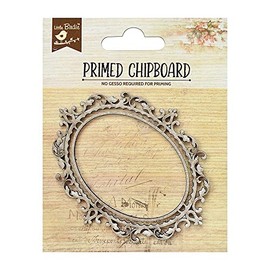 Little Birdie Primed Chipboard 1pc - Oval Frame