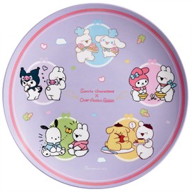 Skater MPL20P-A Melamine Plate, 7.9 inches (20 cm), Dish, Stylish, Character, Breakfast, Sanrio All Stars, Moving Rabbit