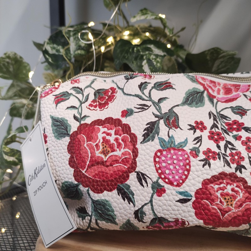 Cath Kidston Zip Pouch - Floral Bloom Print - Perfect