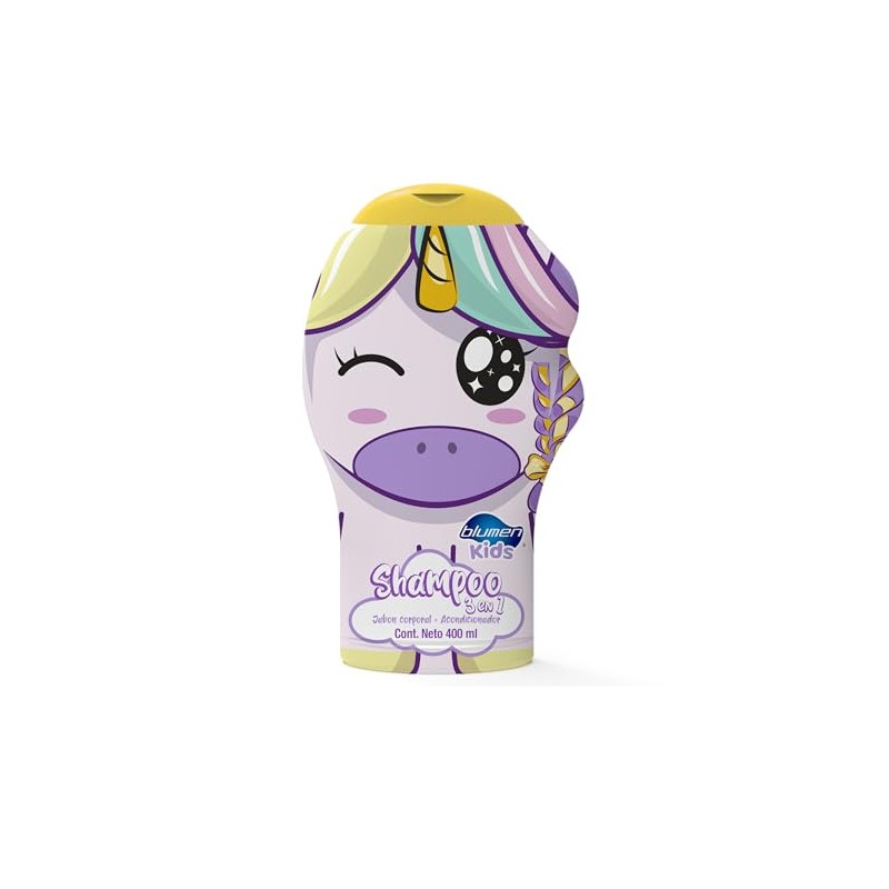 BLUMEN KIDS Shampoo 3en1 Unicornio 2D 400 ml