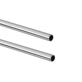 Tynulox 5/8" OD 304 Stainless Steel Tube, Thickened Pipe Wall & Weldable Tubing, Round Metal Pipe Industrial Straight Tube 12 inch Length (2 Pcs)
