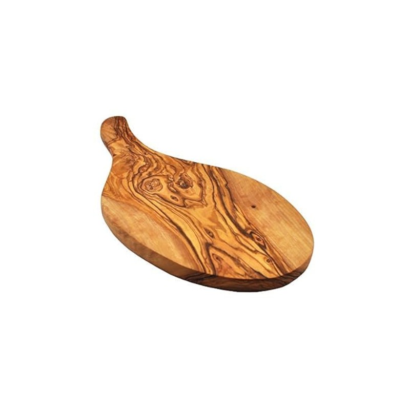 Naturally Med - Olive Wood Garlic Chopping/Cutting Board