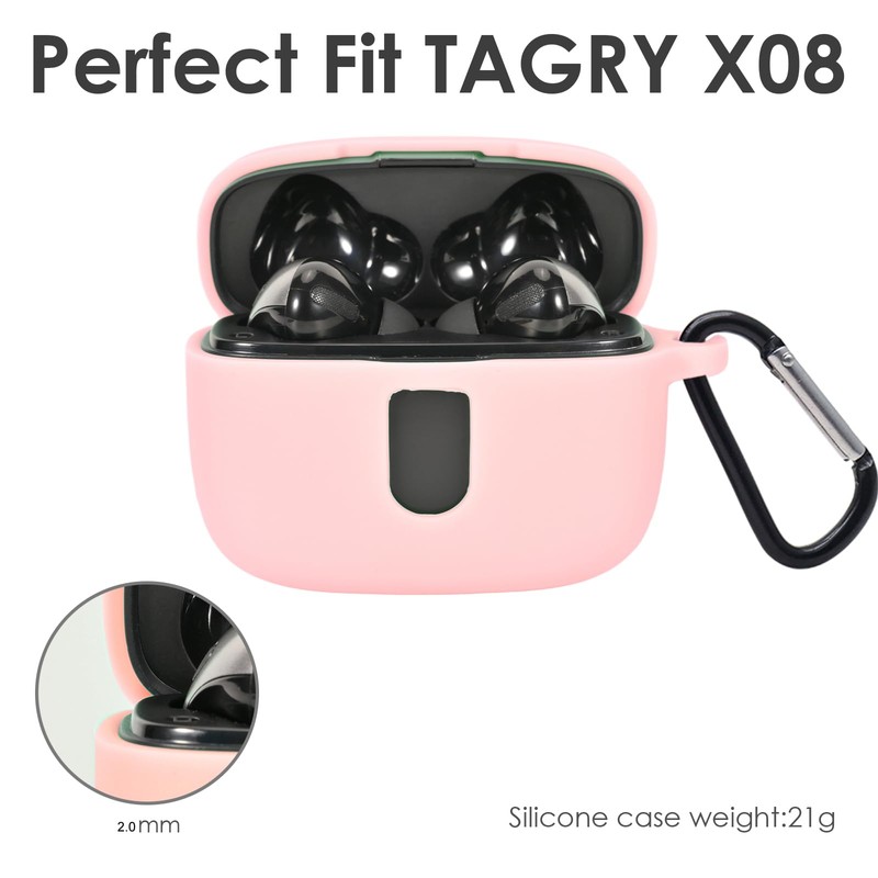 Claiol Premium Silicone Case for TAGRY X08 Wireless Earbuds with