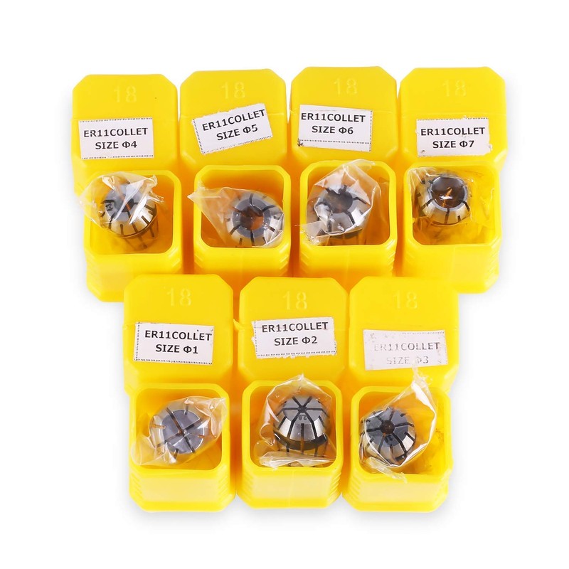 SainSmart Genmitsu 7Pcs ER11 Spring Collet Set for CNC Engraving