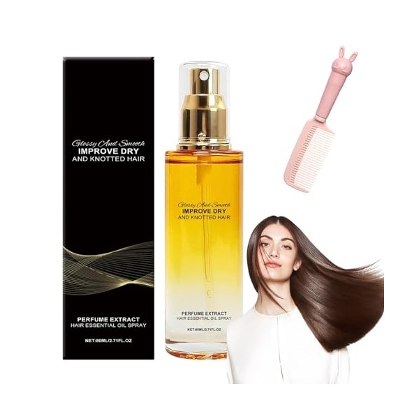 Preliminaryt Conditioning Oil Spray,Tgideasa Hair Treatment Oilatment Oil,80ml Conditioning Spray
