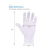 Donfri Cotton Gloves White Neurodermatitis Work Gloves Thin 6 Pairs