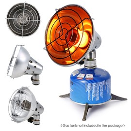 Lixada Portable Gas Camping Heater - Lightweight With Blanket and 4 Clips - Outdoor Warmer Heating Stove