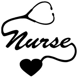 Love Nurse Nursing Stethoscope Heart Hospital Medical Vinyl Sticker Decal For Car Truck Motorcycle Windows Bumper Laptop Home Wall Decor - Many Colors & Sizes