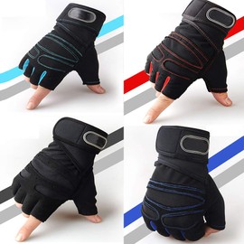 Workout Gloves for Powerlifting, Weight Training, Biking, Cycling - Premium Quality Weights Lifting Gloves Gym Gloves Washable for Callus and Blister Protection Men & Women (Black, M)