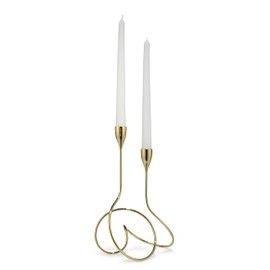 Black+Blum Loop 12-1/5 by 26 by 6-Inch Candelabra, Gold