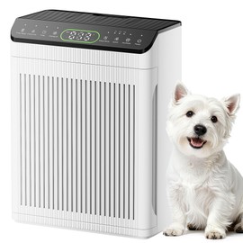 Air Purifiers for Home Large Room up to 2200sq.ft with Washable Filters, EVALIT Air Purifiers for Bedroom with Fragrance, PM 2.5 Display Air Quality Sensor for Smoke Dust Odors, White, 1Pack+3Modes