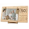 CONTRAXT Photo Frame 50 Years Anniversary Birthday Ideas Details Gifts 50th Anniversary Couples Groom Married Golden Wedding Card Congratulations Happy Anniversary Man Woman (50 Years)
