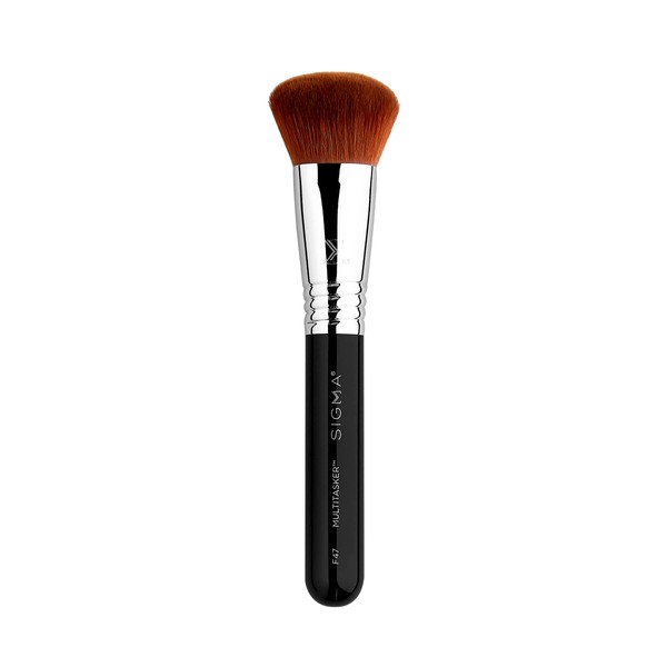 Sigma Beauty F47 Multitasker Makeup Brush – Multi-Use Face Makeup Brush for Blending, Contouring, & Buffing, Use with Foundation, Blush, Bronzer, Contour, or Highlighter (1 Brush)