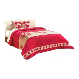 Elefantito Edredon 2 Vistas Rojo Con Sabanas Matrimonial Elefantito