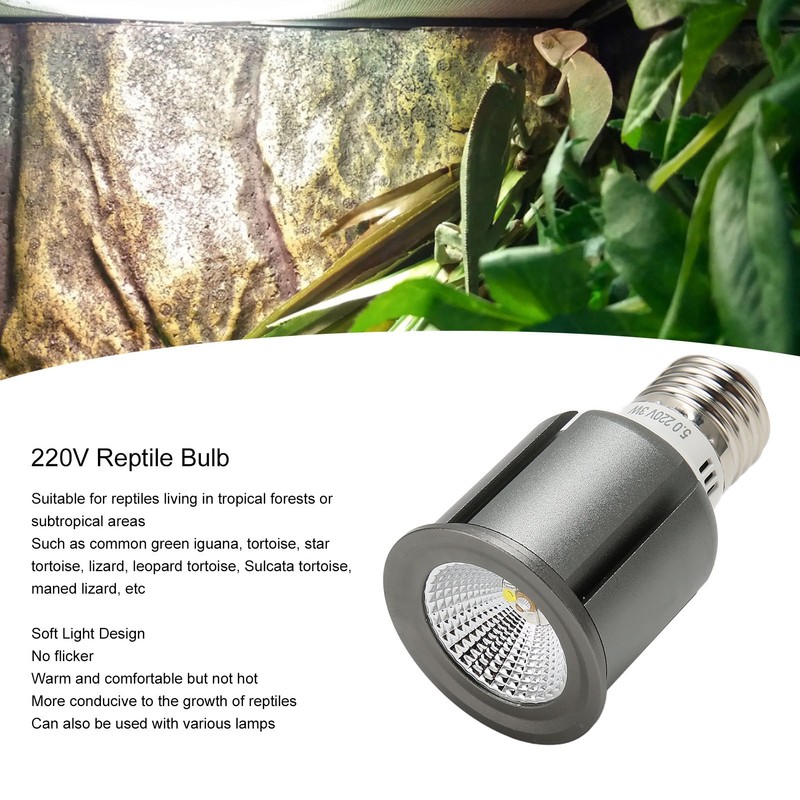 Reptile Heat Lamp Bulb UVA UVB LED 3 in 1