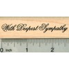 with Deepest Sympathy Rubber Stamp