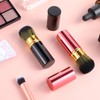 ElevateTech Retractable Kabuki Make-Up Brush, Pack of 2 Foundation Brushes