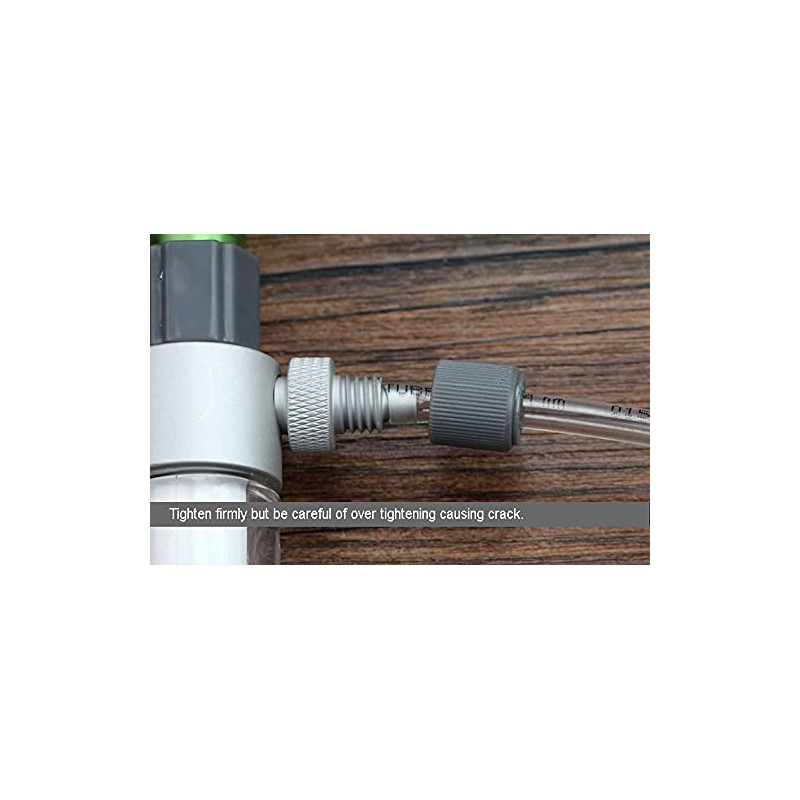 QANVEE Inline CO2 Atomizer Diffuser Aquarium Planted Tanks Aquascape (M2