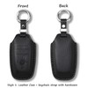 Jayanes Genuine Leather Key Fob Cover Compatible with Ford Explorer