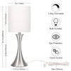 Touch Control Table Lamp, 3-Way Dimmable Bedside Lamp for Living
