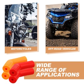 iplusmile 4Pcs Motorcycle Gear Shifter Shoe Protector, Universal Anti Slip Shifter Cover, Rubber Shift Lever Pedal Cover, Motorbike Accessories Fit Most Motorcycle Bike