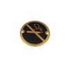 Bary No Smoking Sign Polished Brass