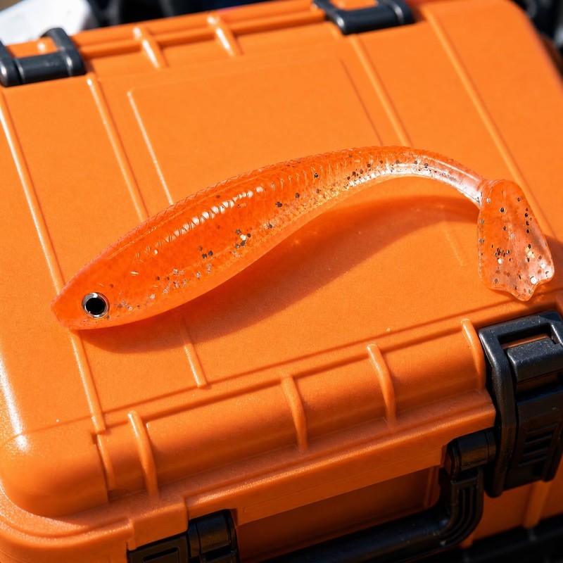 12 Pack Lifelike Paddle Tail Swimbaits for Bass, Trout, Walleye