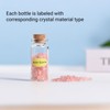 BeauFairy 9 Pieces Gemstone Crystal Bottle, Mini Wish Bottles Healing