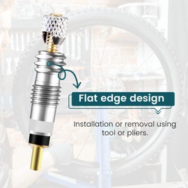 21Pcs Professional Brass Presta Valve Core & Stem - Leak-Proof Valve cores and Remover Tool Universal for Tubeless Road/MTB Bike Tires (Upgrade)