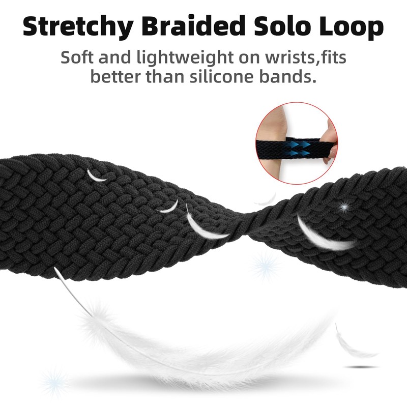 SimpleThings Braided Band Compatible with AT&T amiGO Jr Watch, Soft