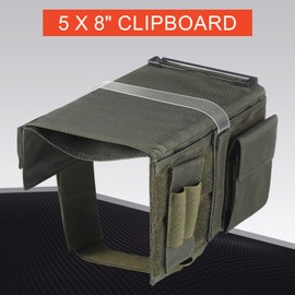 Fullhawl Reversible Kneeboard Pilot Classic Clipboard & Pen Holder Kneeboard Aviation for Professional Pilots, General Aviation (Army Green)