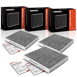 A-Premium 3 Pack Cabin Air Filter, Fits for CF10074 Lexus GS200T, GS350, GS450H, IS200T, IS250, IS300, IS350, IS500, RC200T, RC300, Fits Like OEM, Up to 99% Filtration Efficiency, w/Activated Carbon