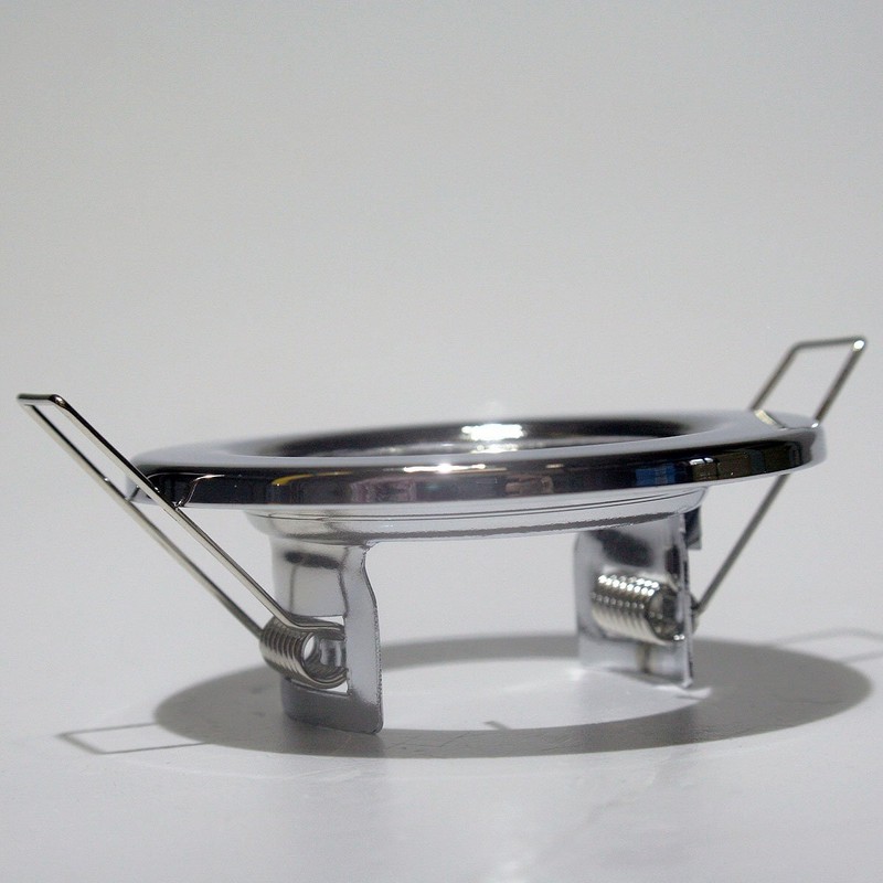 Blanko Set of 5 Bulbs Mounting Frame Chrome Gloss Rigid