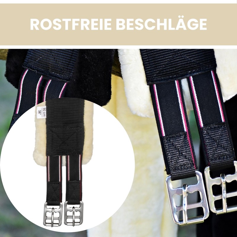 Start FurArtificial Saddle Girth for Horses - Versatile Belt with