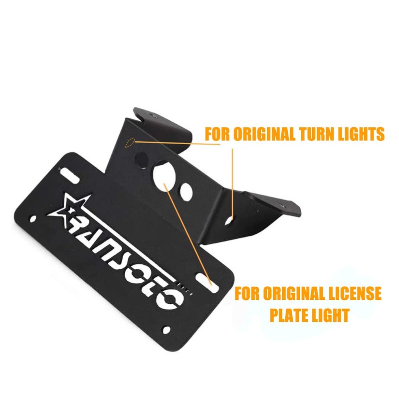 RANSOTO - Soporte para placa de matrícula Grom para motocicleta