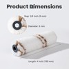 Mister Rui Microfiber Paint Roller 4 Inch, 10 Pack Small