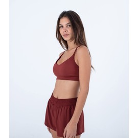 Sports Bra women - Solid Cross Back