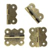 2 Sets Antique Wood Case Chest Box Hasp Latch Lock