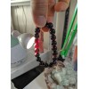 RAYON GARNET bead bracelet MEN Stretch 10mm Untreated 7 7.5