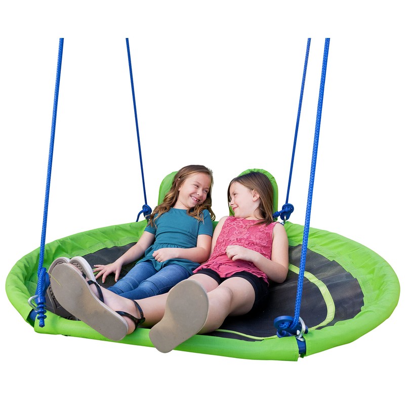 Sportspower XL Flying Saucer Swing Platform with 2 Headrests and