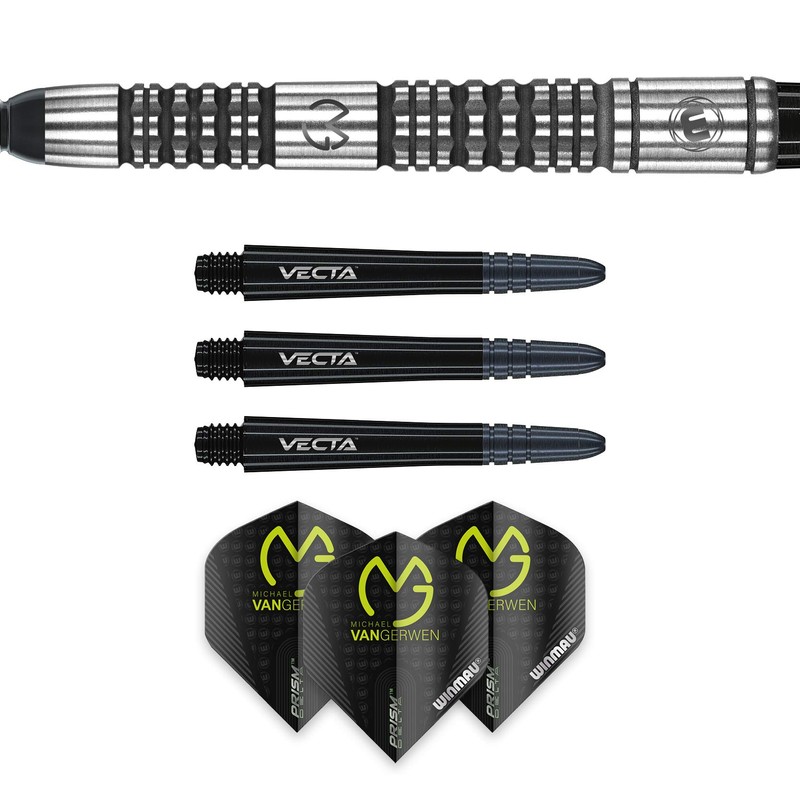 WINMAU Michael van Gerwen MvG Absolute Tungsten Softip Darts Set