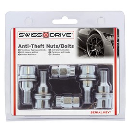 CAR+ ATB1225 Anti-Theft Locking L37 Wheel Nuts/Bolts 4-Piece Set