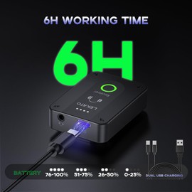 LEKATO Wireless in Ear Monitor System MS-02, Upgraded 2.4G Stereo IEM System Low Latency with Transmitter Beltpack Receiver Auto-Pairing,One to More, in-Ear Monitoring for Church,Band,Singer,Stage